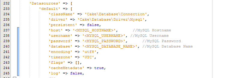 Database Configuration